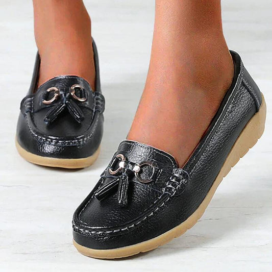 Dam loafers med tofsar – Komfortabla och stilrena vardagsskor
