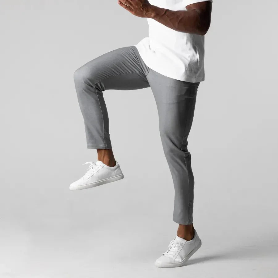 Herr Slim-Fit Chinos Byxor – Modern Stil för Arbete och Fritid