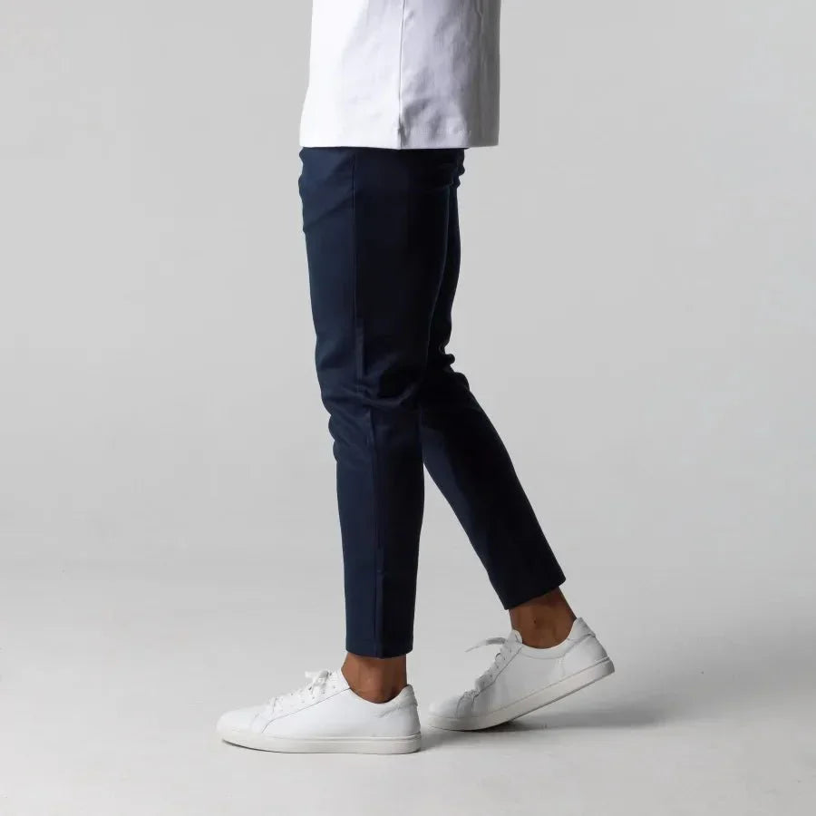 Herr Slim-Fit Chinos Byxor – Modern Stil för Arbete och Fritid