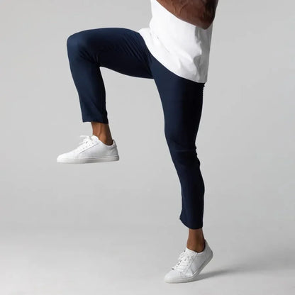 Herr Slim-Fit Chinos Byxor – Modern Stil för Arbete och Fritid