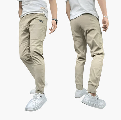Herr Stretchiga Cargo Byxor – Avslappnad & Modern Stil för Alla Tillfällen