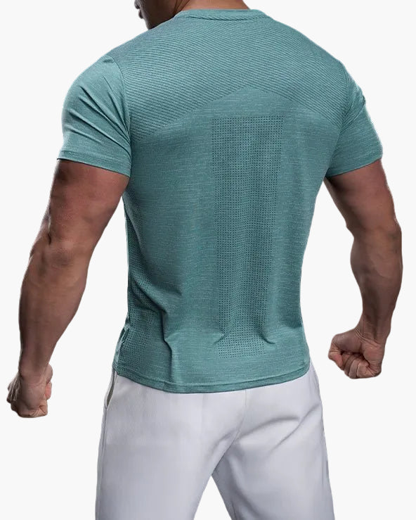 Herr T-shirt för Träning – Slim Fit Snabbtorkande Sport Topp