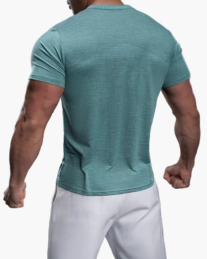 Herr T-shirt för Träning – Slim Fit Snabbtorkande Sport Topp