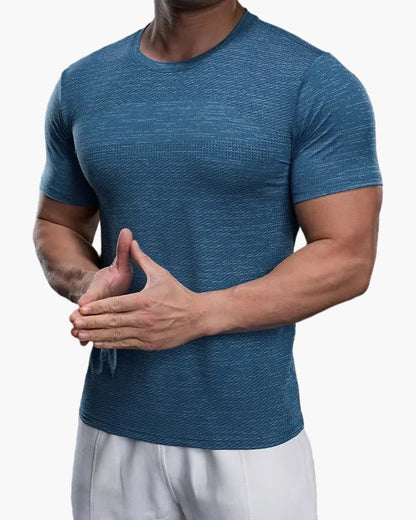 Herr T-shirt för Träning – Slim Fit Snabbtorkande Sport Topp