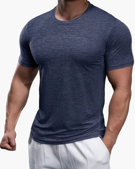 Herr T-shirt för Träning – Slim Fit Snabbtorkande Sport Topp