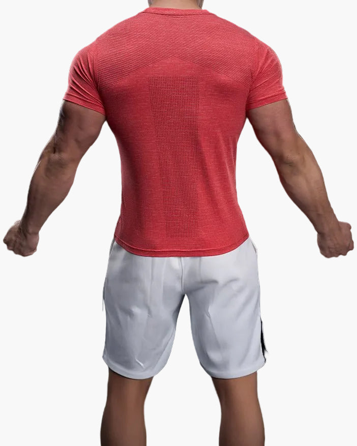 Herr T-shirt för Träning – Slim Fit Snabbtorkande Sport Topp