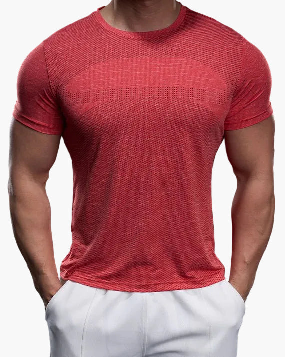 Herr T-shirt för Träning – Slim Fit Snabbtorkande Sport Topp