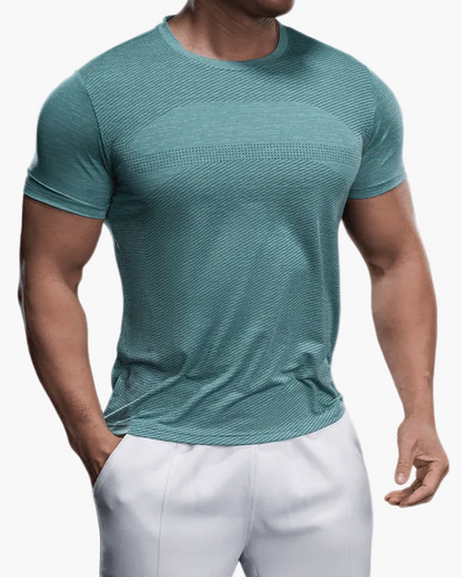 Herr T-shirt för Träning – Slim Fit Snabbtorkande Sport Topp