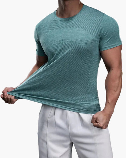 Herr T-shirt för Träning – Slim Fit Snabbtorkande Sport Topp