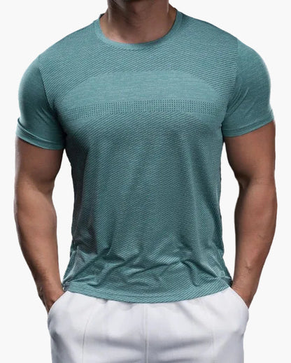 Herr T-shirt för Träning – Slim Fit Snabbtorkande Sport Topp