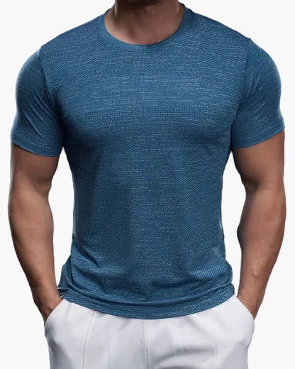 Herr T-shirt för Träning – Slim Fit Snabbtorkande Sport Topp