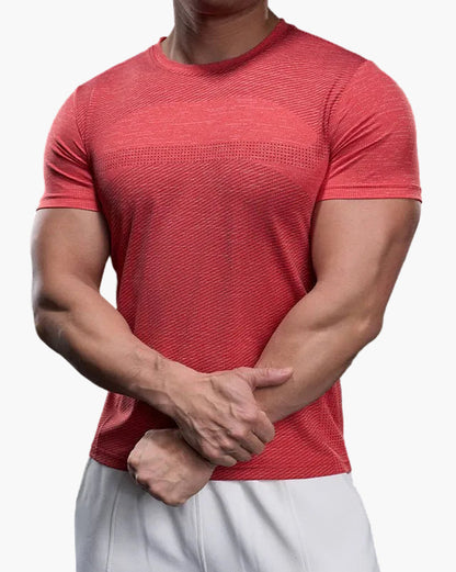 Herr T-shirt för Träning – Slim Fit Snabbtorkande Sport Topp