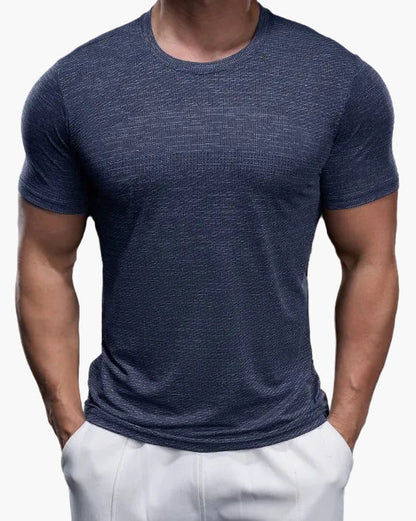 Herr T-shirt för Träning – Slim Fit Snabbtorkande Sport Topp