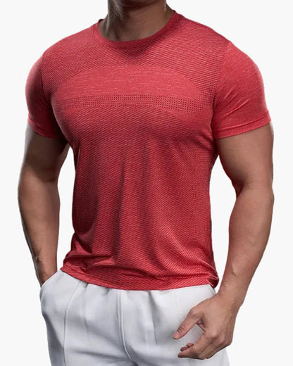 Herr T-shirt för Träning – Slim Fit Snabbtorkande Sport Topp