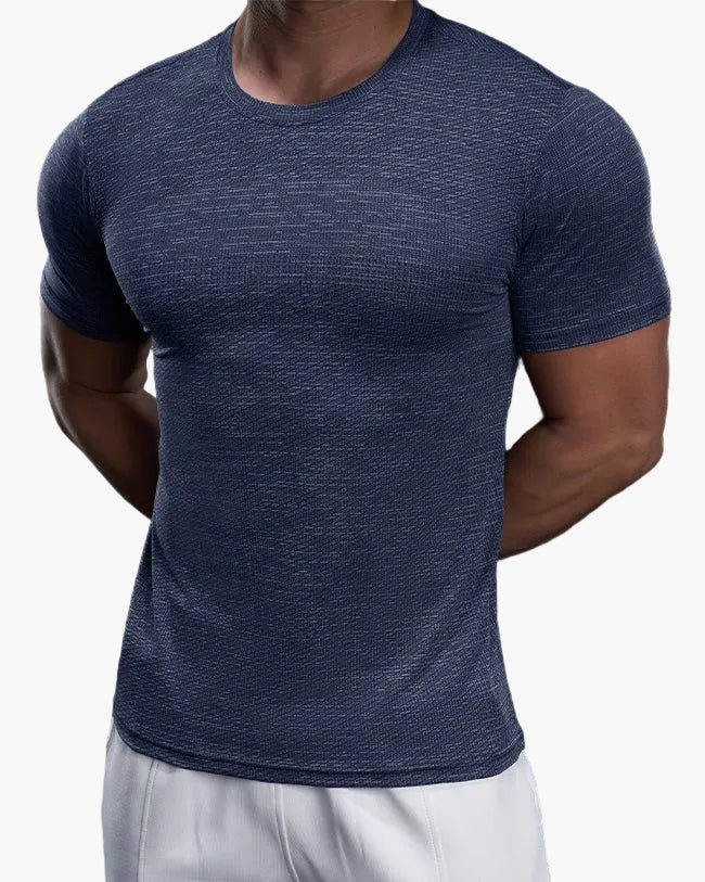 Herr T-shirt för Träning – Slim Fit Snabbtorkande Sport Topp