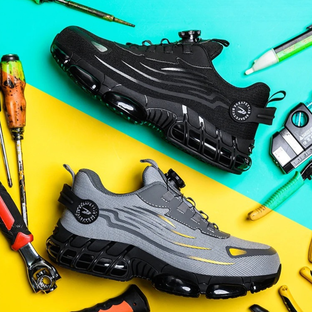 Herr Sneakers Sportiga Arbets- och Fritidsskor med Dämpning och Modern Design