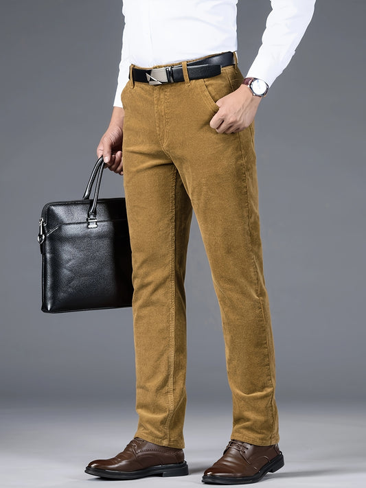 Henrik – Slim Fit Manchesterbyxor för Herrar