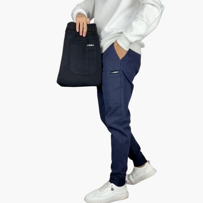 Herr Stretchiga Cargo Byxor – Avslappnad & Modern Stil för Alla Tillfällen