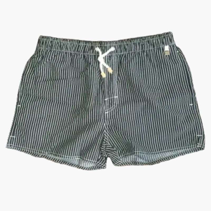 Herr – Randiga badshorts – Klassisk strandstil för sommar och semester
