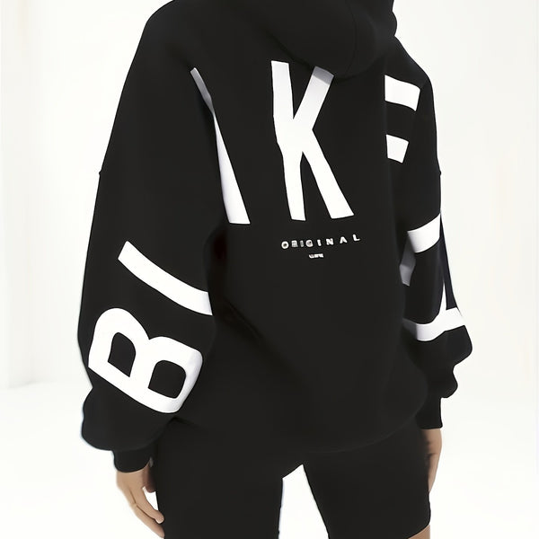 Selma - Oversized damhoodie med bokstavstryck