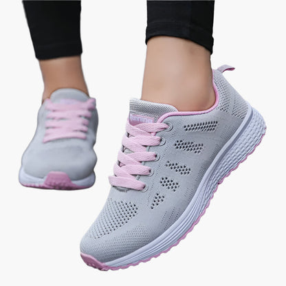 Dam Sneakers Casual Andningsbara Sportskor för Träning och Vardag