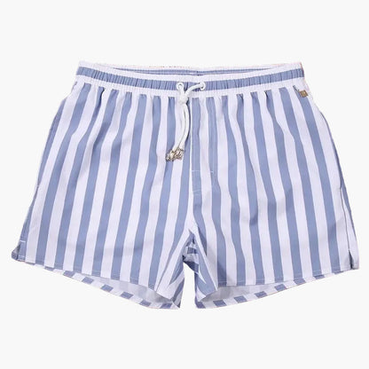 Herr – Randiga badshorts – Klassisk strandstil för sommar och semester