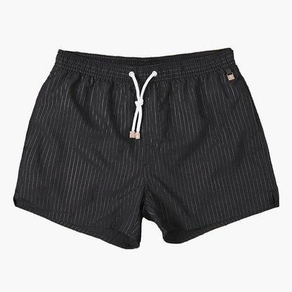 Herr – Randiga badshorts – Klassisk strandstil för sommar och semester