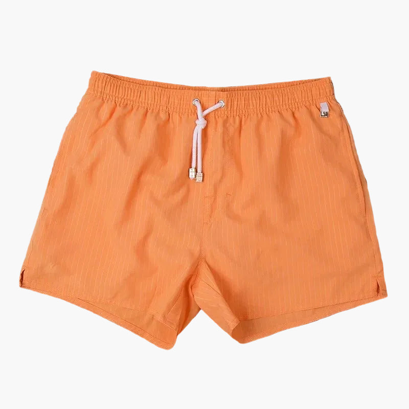 Herr – Randiga badshorts – Klassisk strandstil för sommar och semester